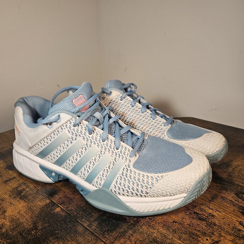 K-Swiss Express Light Pickleball Court Shoes Women's 11 White Blue Orange